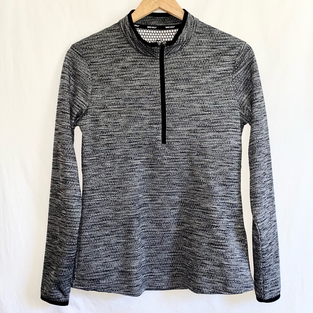 Nike | Dri-Fit Half-Zip Golf Pullover Long Sleeve Marled Gray